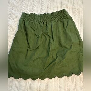 Jcrew scalloped skirt